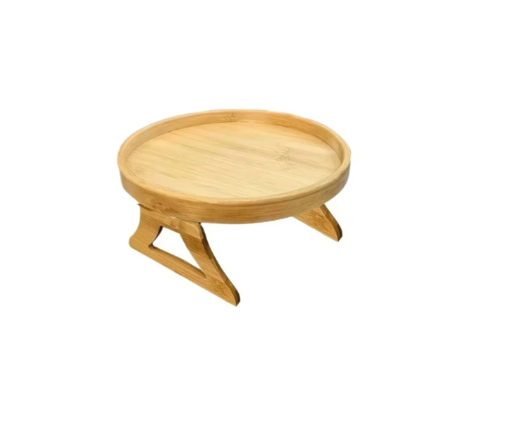 Decor Natural Bamboo Clip On Sofa Armrest Tray