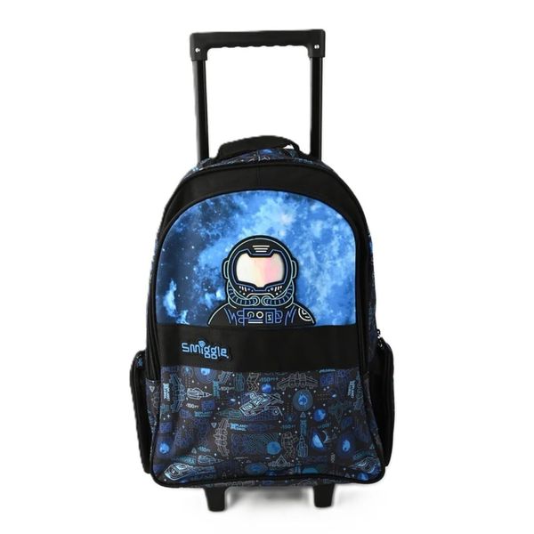 Smiggle Bright Side Trolley Backpack With Light Up Wheels (Parallel Import)