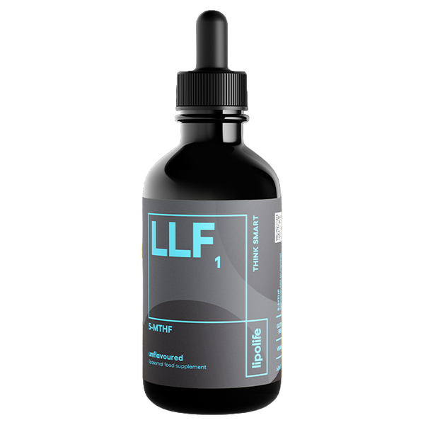 Lipolife - LLF1 - Liposomal 5-MTHF (Folate) - 500mcg per 1ml - 60ml - Unfla
