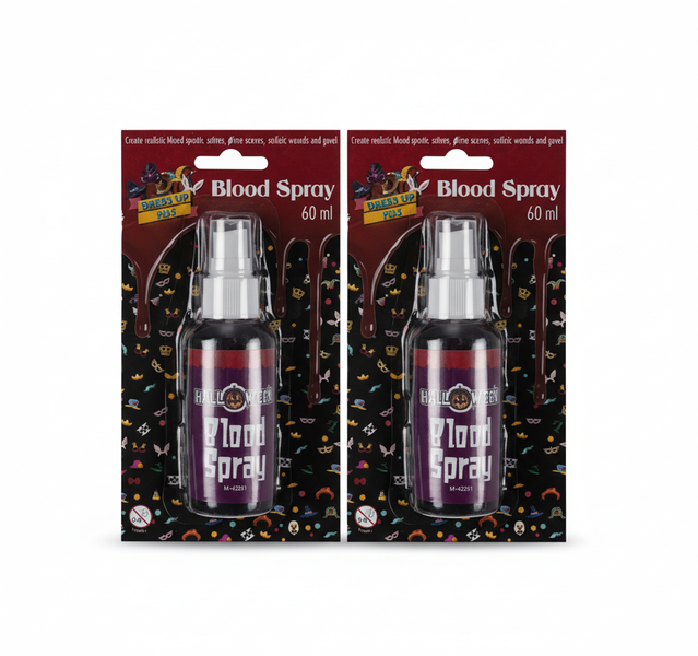 Bloody Mary Fake Blood Spray for Halloween Costume Makeup - 60ml - 2 Pack