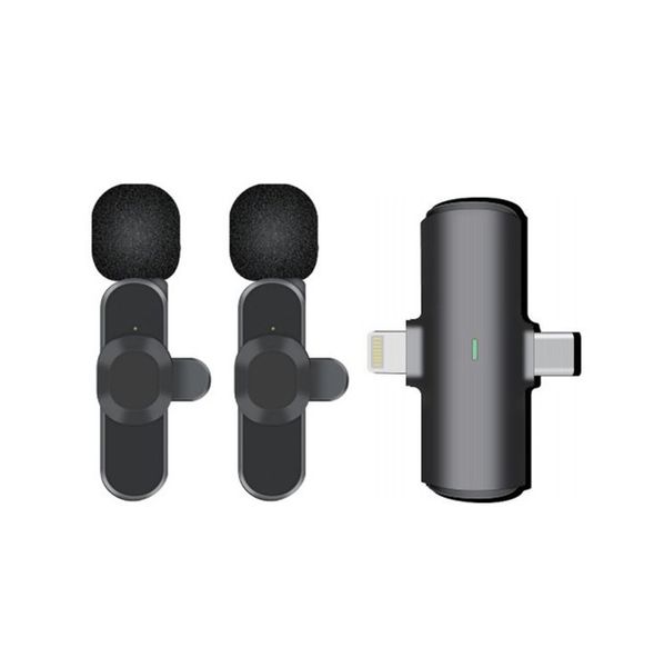 DW 2 In 1 Dual Wireless Lavalier Microphone - F18