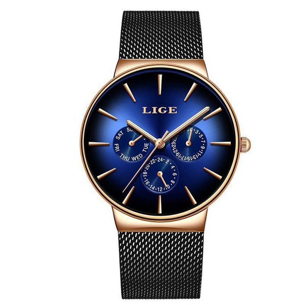 LIGE Mesh Quartz Watch
