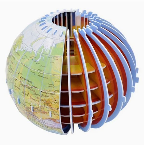 World Globe Model 3D Puzzle- Set of 49