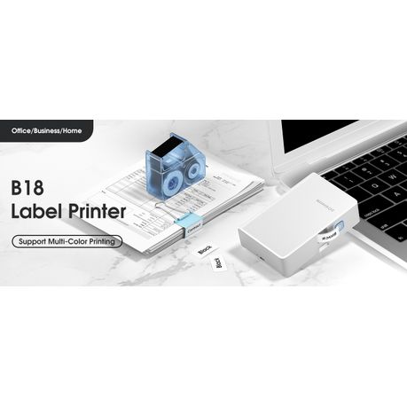 NIIMBOT Label Maker B18 Mini Thermal Transfer Label Printer with