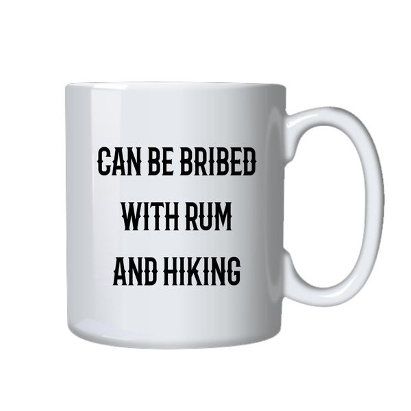 Rum and Hiking Coffee Mug - Best Funny Novelty Cup - Ideal Gift Idea