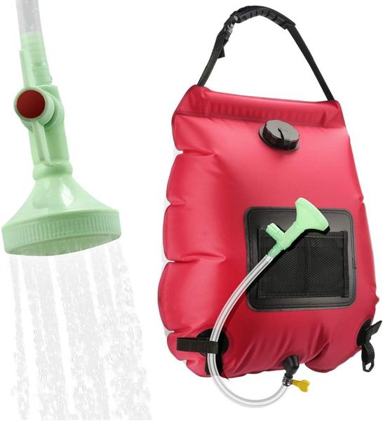 Heat absorbing Outdoor Portable Camping Shower Bag - 20L