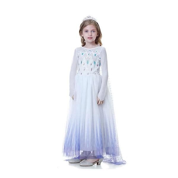 White Elsa Princess Dress