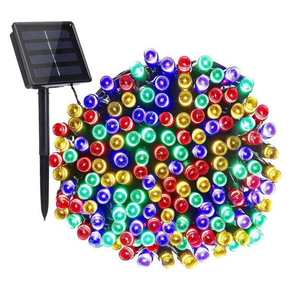 12M RGB LED Solar Powered Fairy Light multi color