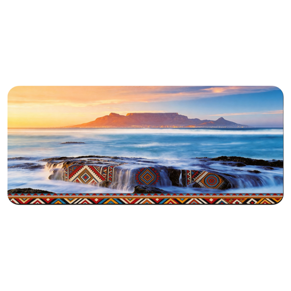 African Scenery Tribal Gaming Mouse Pad Non-Slip 90cmx40cm Office Desk Mat