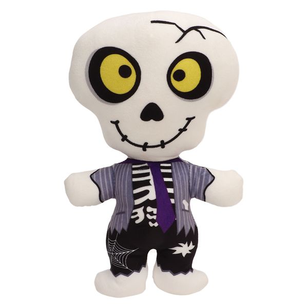 Halloween Skull Plush Toy Funny Skeleton Stuffed Doll Home Decoration11.8in