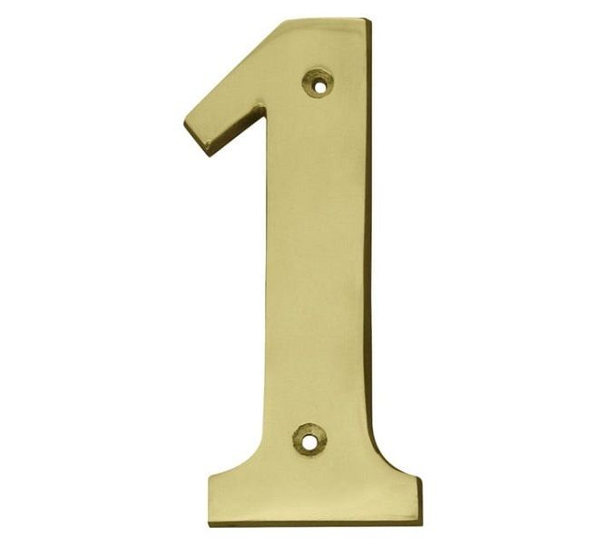 Number 1 - Brass 76 x 1.2mm