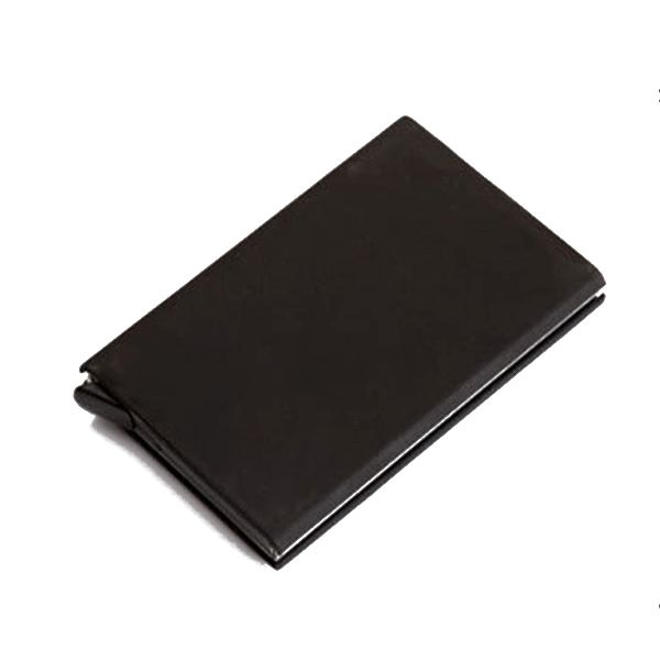 RFID Pop-up Credit Card Wallet with Money Clip (Black)