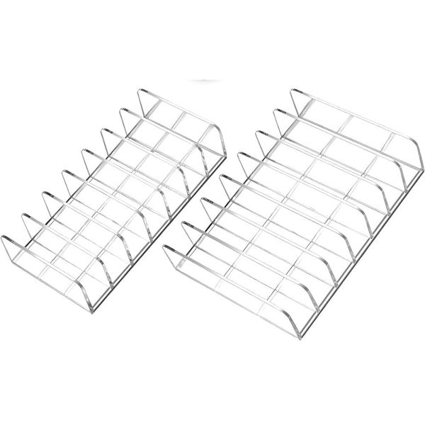 Bestby- Acrylic Makeup Storage Organizer with 7 Compartment (2 Pack)