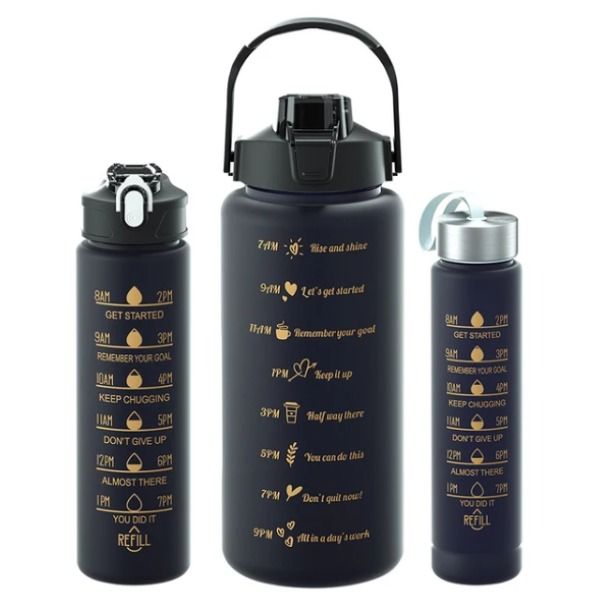 Set of 3 Different Sizes Water Bottle