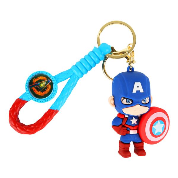 Mini Superhero Captain America Keychain