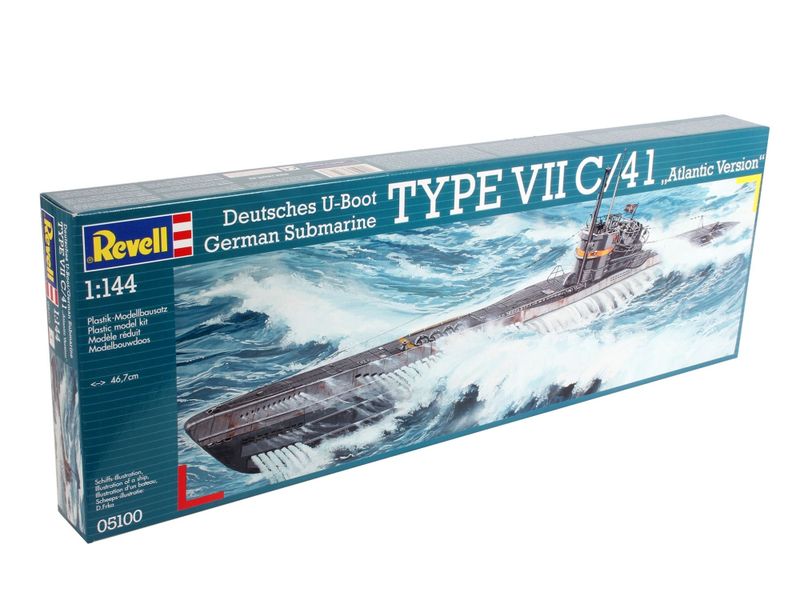 Revell 1/144 Ger. Submarine Type VII C/41 Atlantic Ver. Plastic Model Kit