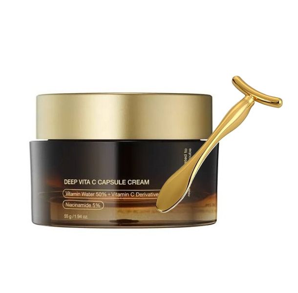 Luxury Vita C Cream and Metal Applicator Set