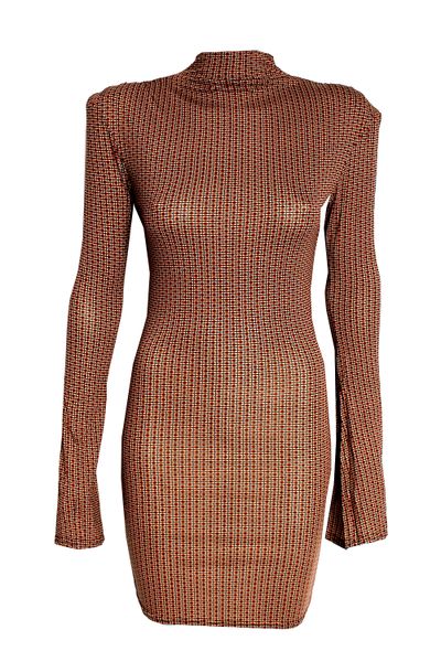 SassyChic - Dayle Dress - Rust
