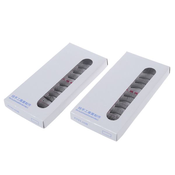 20 Pairs False Eyelash Eyelashes End Intersects Black Eye Makeup Natural