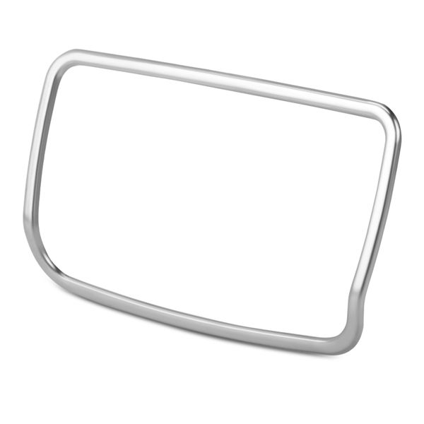 Motolab Silver Stainless Steel Headlight Switch Trim Surround for Audi A3