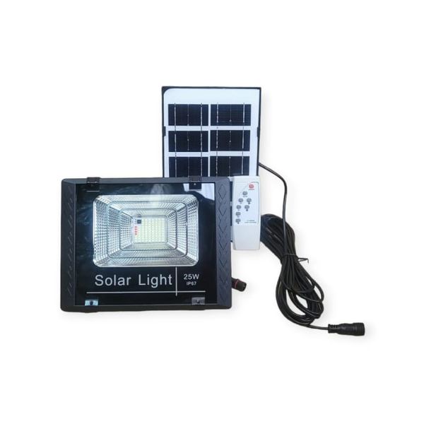 25W Solar Powered Flood Light With Time Switch And Remote Control