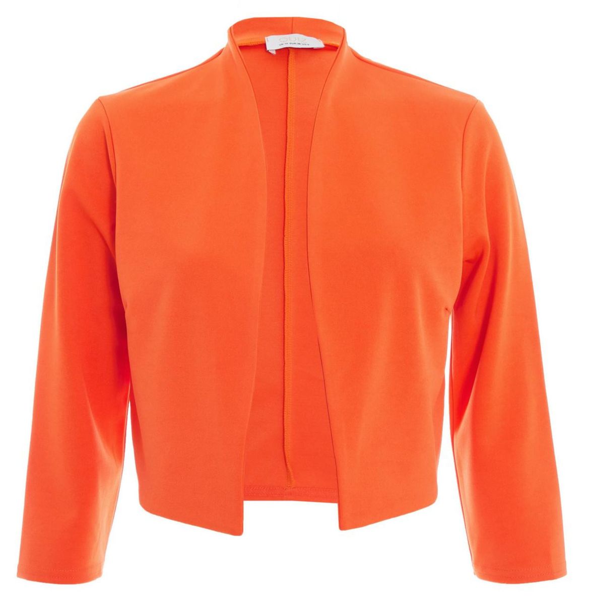 Quiz Ladies - Orange Shawl Collar Crop Jacket | Buy Online in South ...