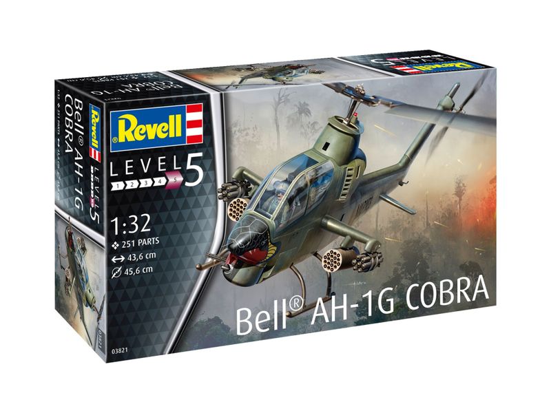 Revell 1/32 Bell AH-1G Cobra Helicopter Plastic Model Kit