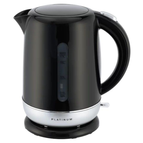 Platinum Black Cordless Kettle 1.7L - 1850W