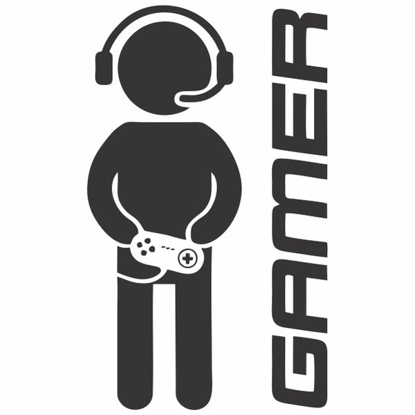 Gamer Boy Logo Wall Art