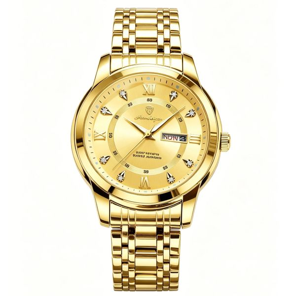 Poedagar All Gold Fashionable Men'S Watch