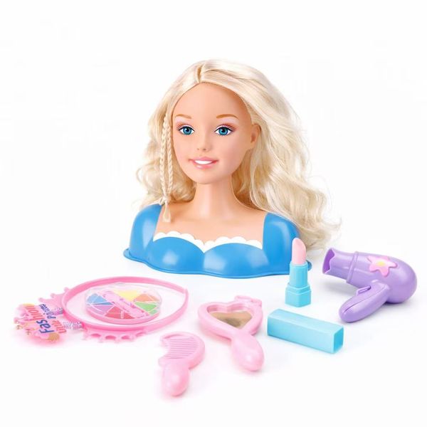 Fashion Hair Stylist Doll Head - Deluxe Styling Set for Girls