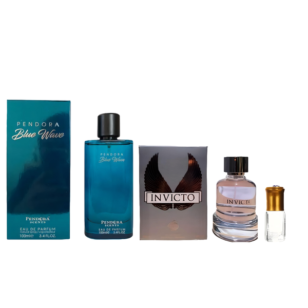 Blue Wave &amp; Invicto Combo EDP 100ml + Perfume Oil
