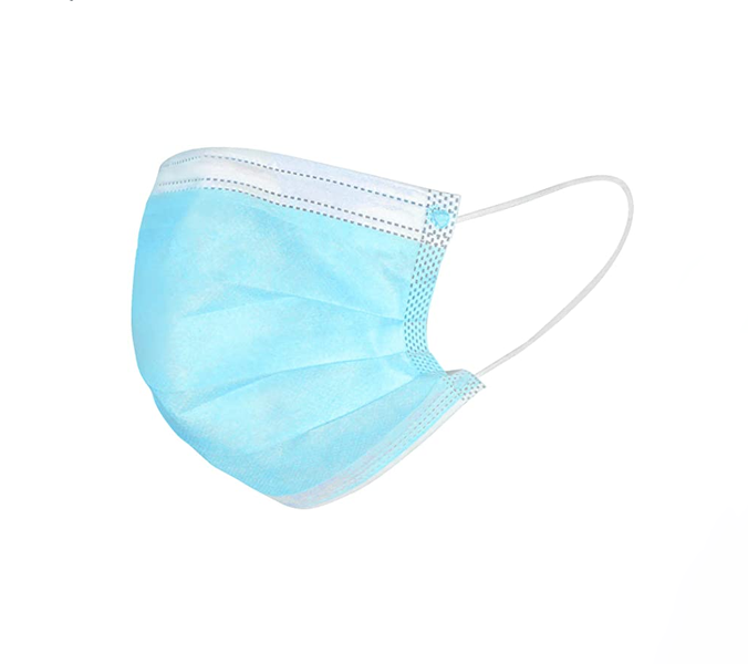 Adult Disposable Face Mask - 3 Ply &amp; Adjustable - Pack of 50