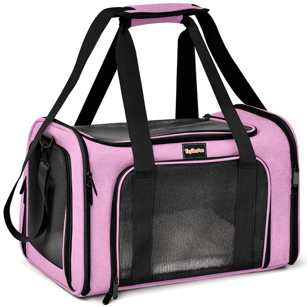 TopikaPet Soft-Sided Pet Carrier Bag for Travel &amp; Home Use, Cat Carrier
