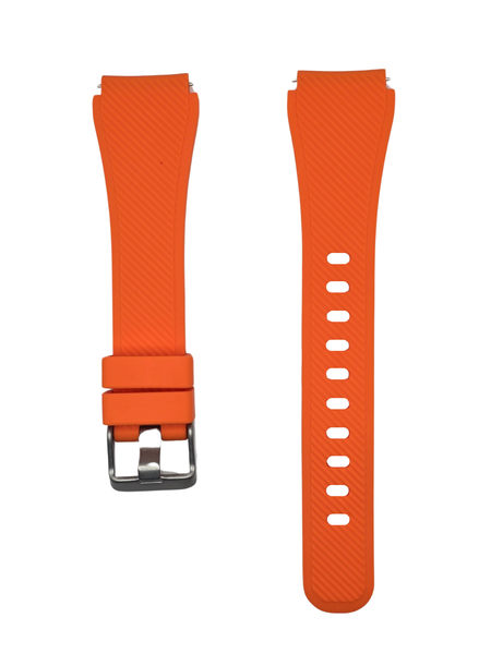 Silicone Strap Compatible with Garmin Vivoactive 5-Dark Orange