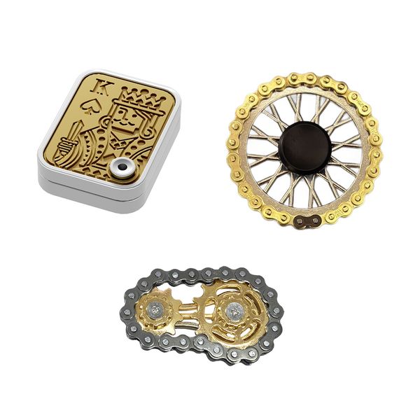 Cool EDC Fidget Spinner Toy for Gift Metal Fingertip Spinning Sensory Toy