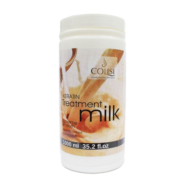 Keratin Hair Treatment Milk 100ml &amp; 1x White Cotton Facial Headband