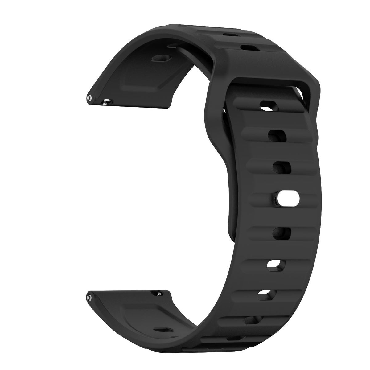 UGABUGA 22mm Universal Wave Pattern Silicone Watch Strap | Shop Today ...