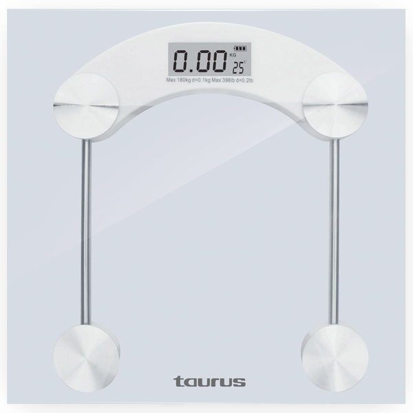 Taurus Bathroom Scale Digital Glass 180kg 3V "Munich