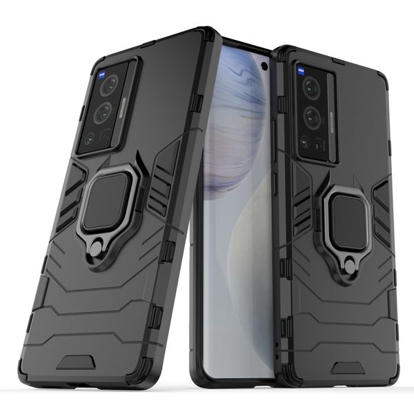 Shockproof Armor Hard Magnetic Stand Cover Compatble with Vivo X70 Pro