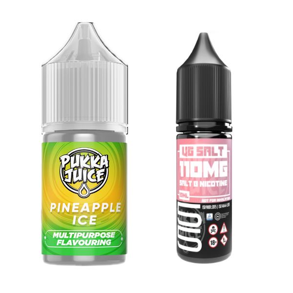 Pukka Juice DIY Shortfill with Pure Nic Salts Kit - Pineapple Ice 55mg