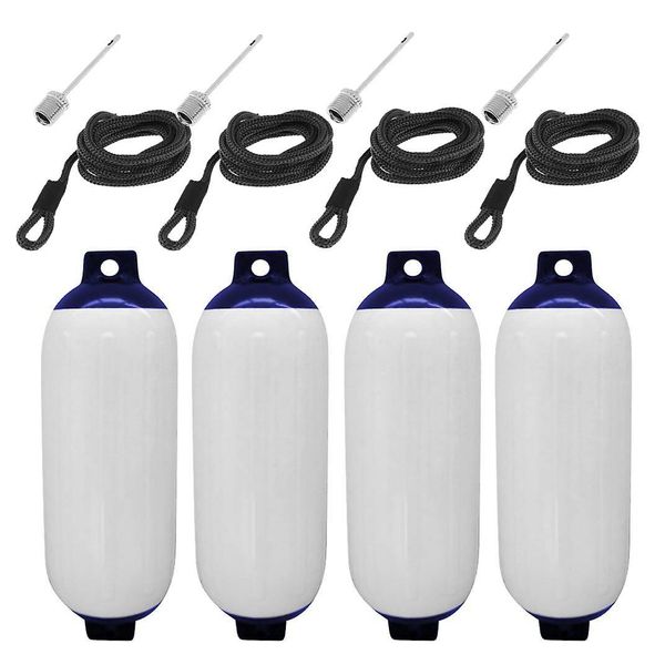 Tool Camping Inflatable Boat Fender, Rope &amp; Needle Protection 12pc(40cm)