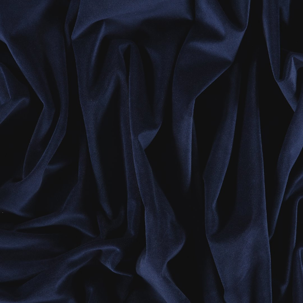 Upholstery Shiny Velvet - Navy Blue