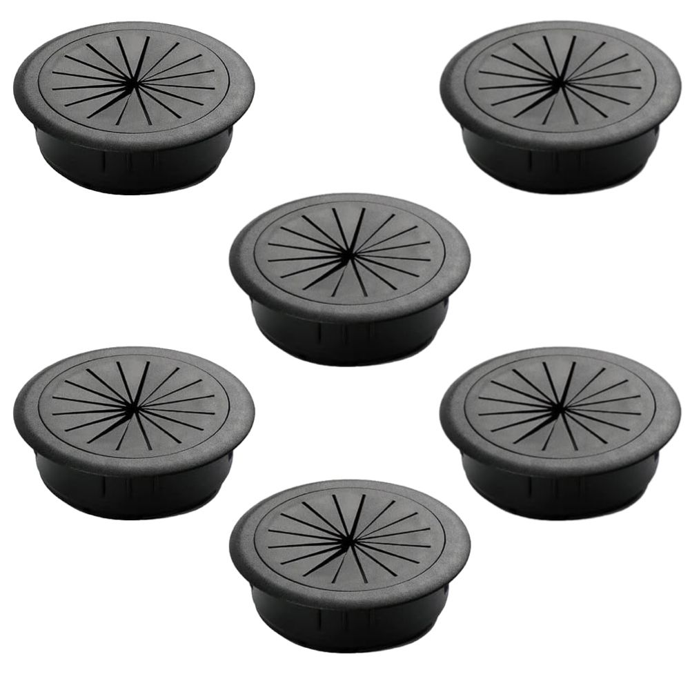 Computer DIY Cord Hole Cover Desk Cable Fastener Set of 6 - 60mm | Shop ...