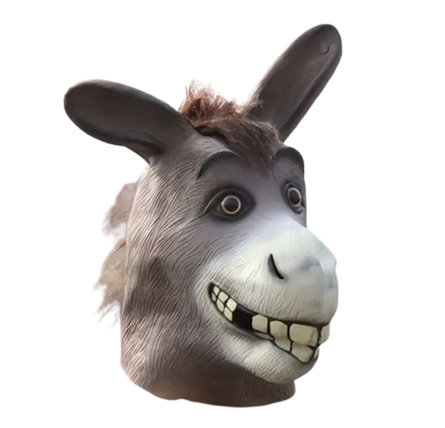 Latex Mask Cute Cartoon Donkey