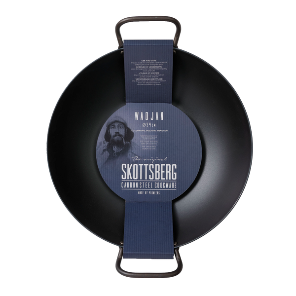 Skottsberg Carbon Steel Wadjan Wok 34cm