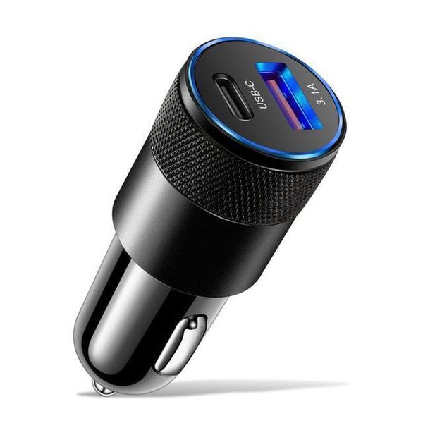 Bluetooth 5.0 Car Wireless FM Transmitter Adapter 2USB PD Charger