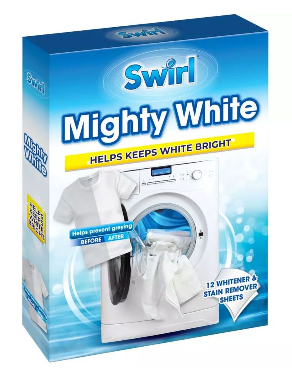 Swirl - Mighty White Laundry Whitener & Stain Remover Sheets - Pack of ... Swirl - Mighty White Laundry Whitener & Stain Remover Sheets - Pack of ...