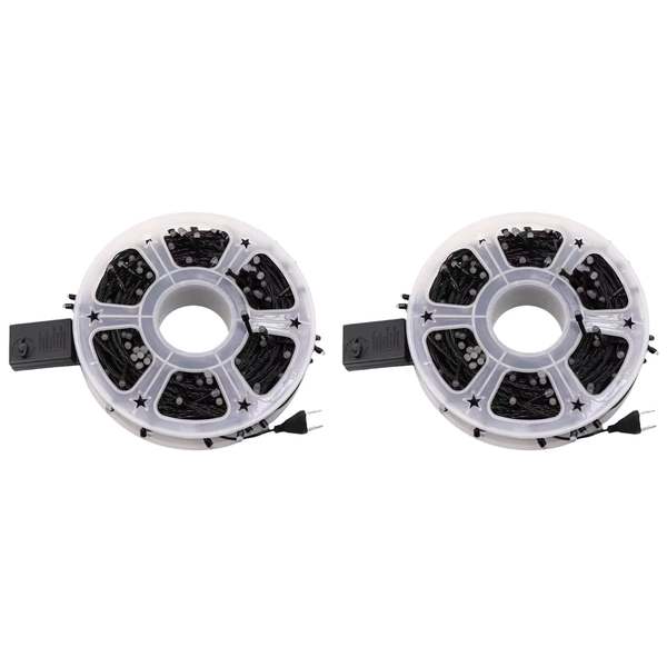 2 Pack 50M Outdoor/Indoor LED Christmas Fairy Decoration Event String Light