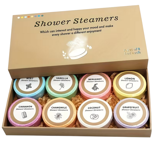 8-Piece Aromatherapy Shower Steamer Gift Set